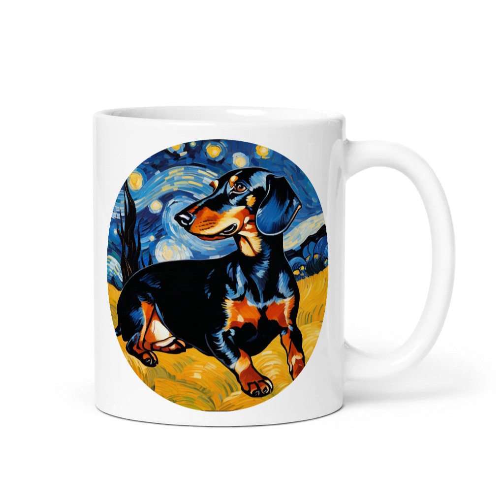 PugMug Custom Black Dachshund Mug