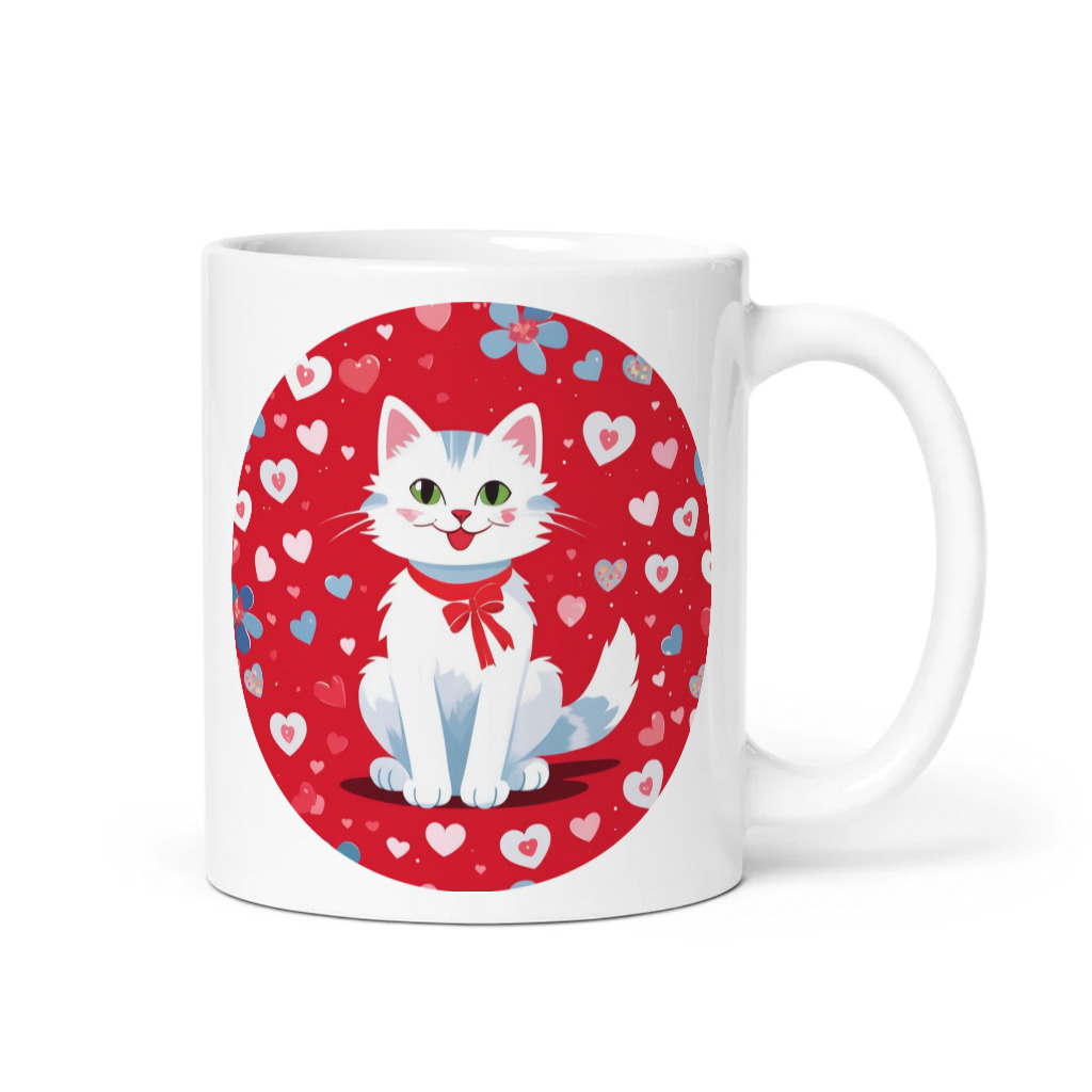PugMug Custom White Companion Cat Mug