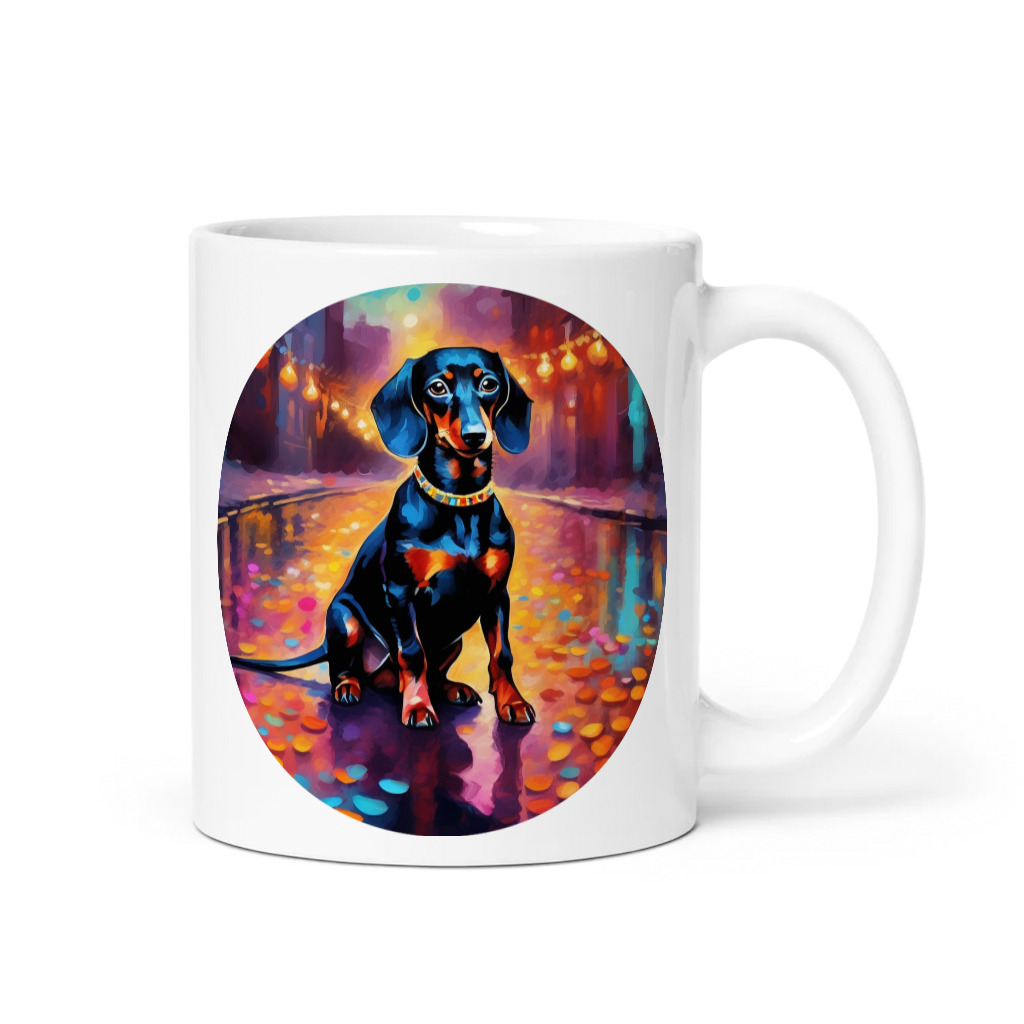 PugMug Custom Black Dachshund Mug