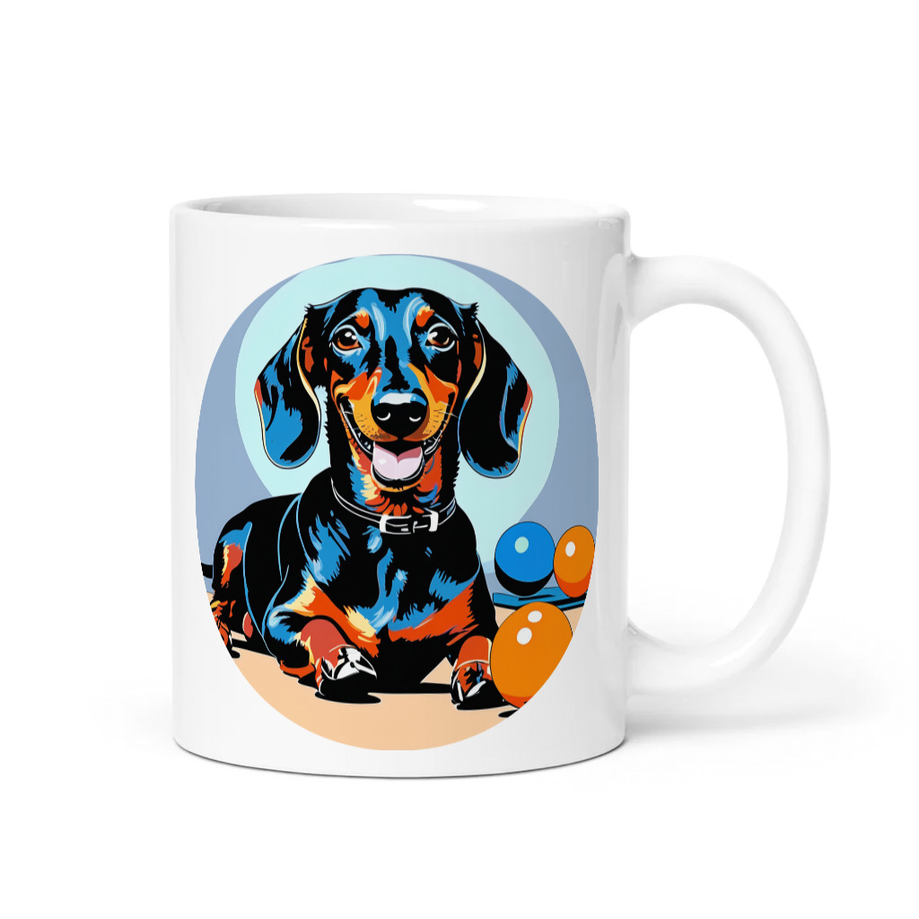 PugMug Custom Black Dachshund Mug