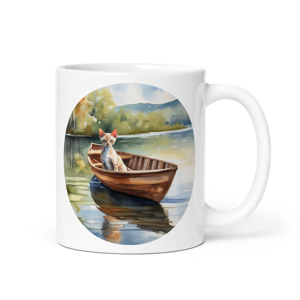 PugMug Custom Tabby Devon Rex Cat Mug