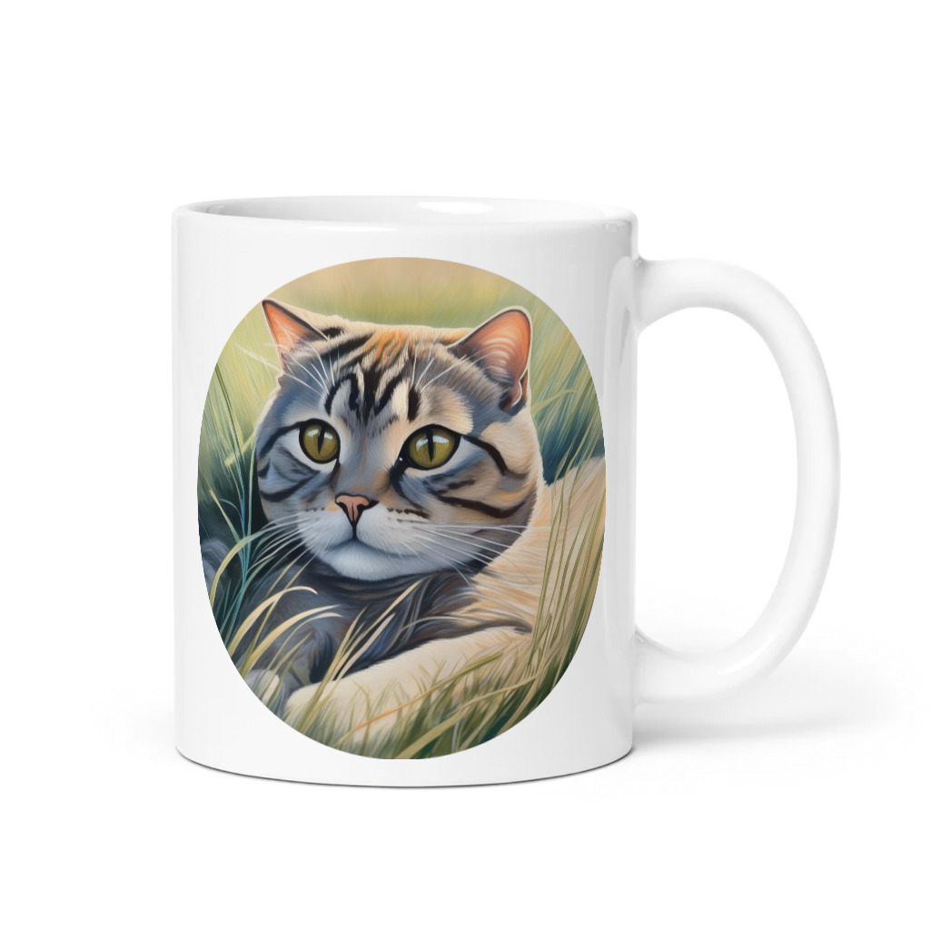 PugMug Custom Tabby Scottish Fold Cat Mug