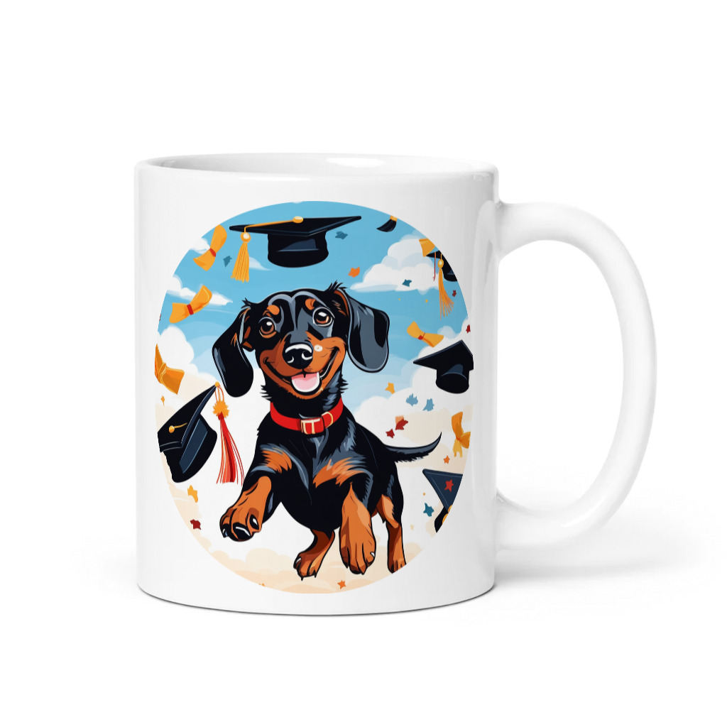 PugMug Custom Black Dachshund Mug