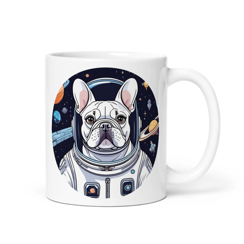 PugMug Custom White French Bulldog Mug