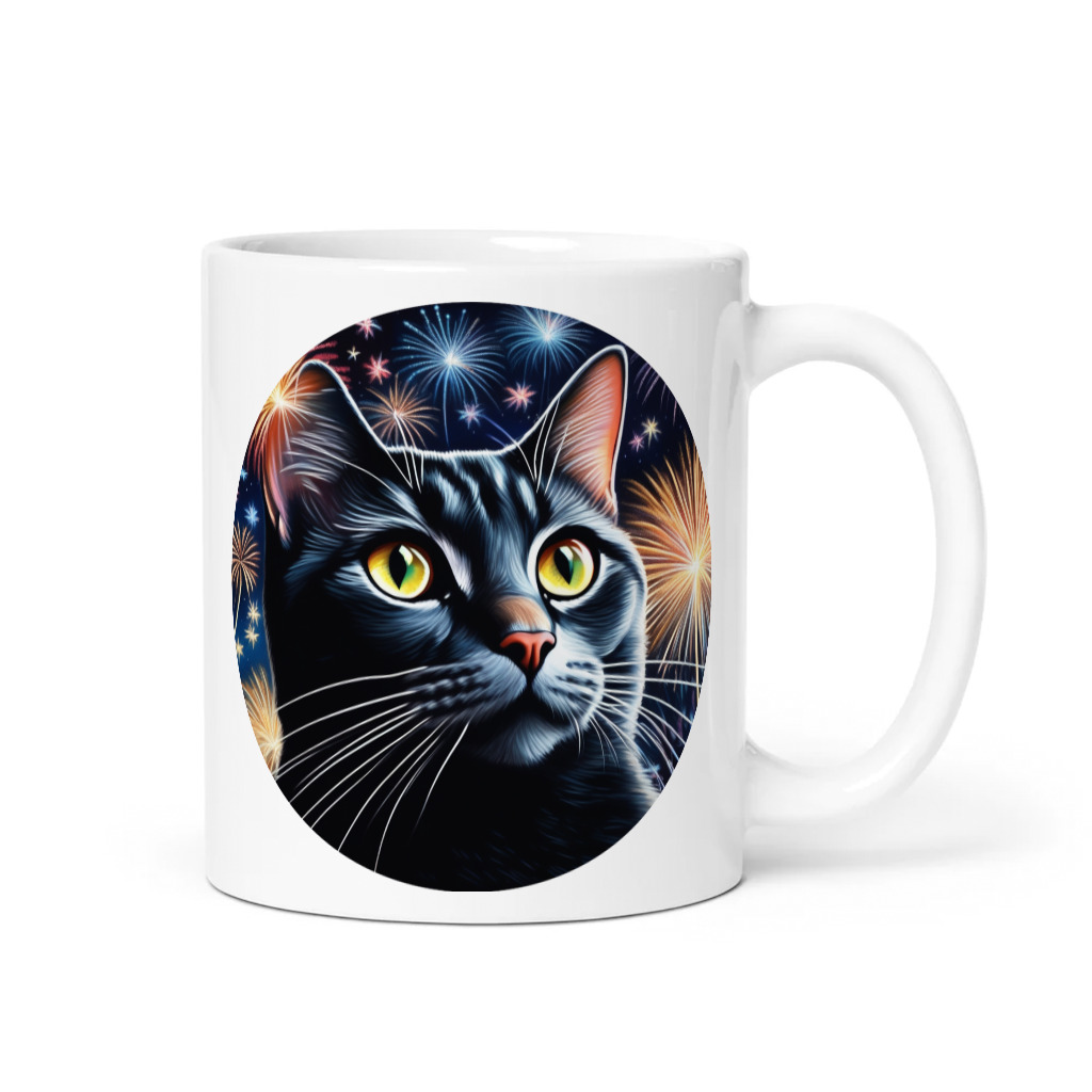 PugMug Custom Black American Shorthair Cat Mug