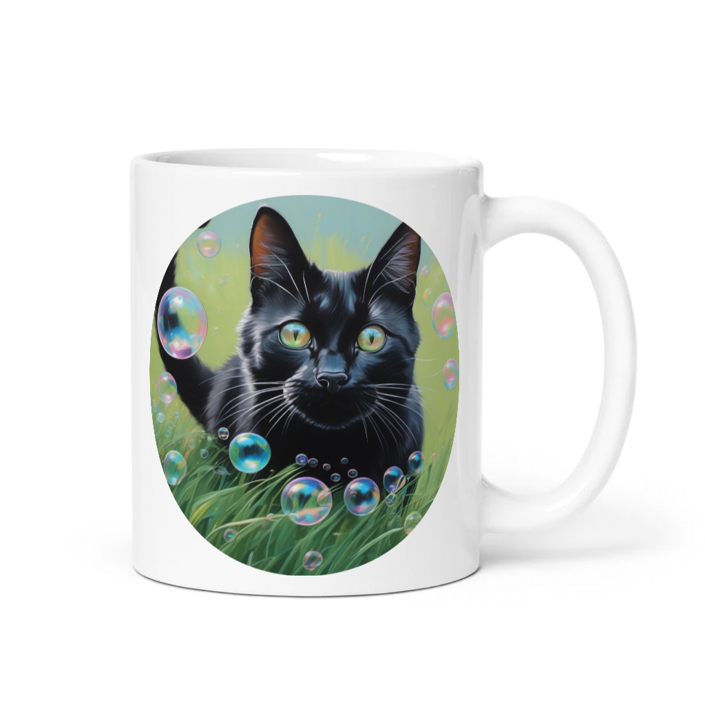 PugMug Custom Black Companion Cat Mug