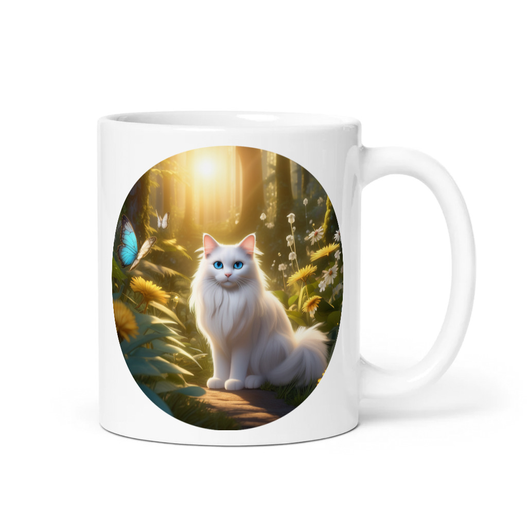 PugMug Custom White Ragdoll Cat Mug