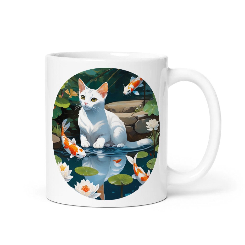 PugMug Custom White Abyssinian Cat Mug