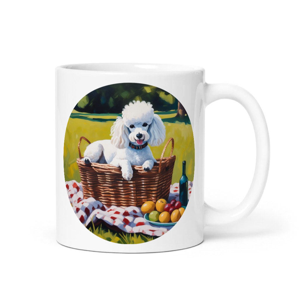 PugMug Custom White Poodle Mug