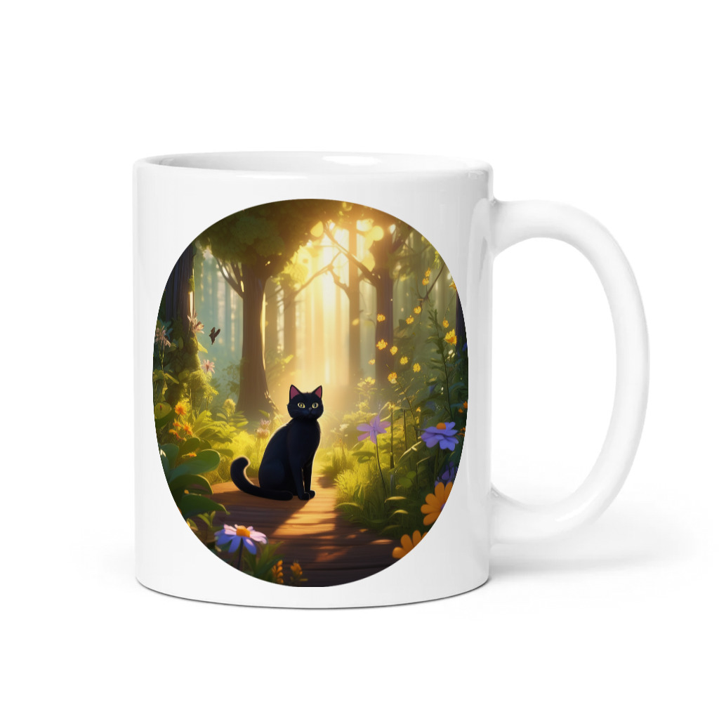PugMug Custom Black Companion Cat Mug