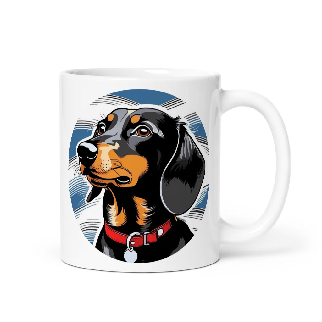 PugMug Custom Black Dachshund Mug