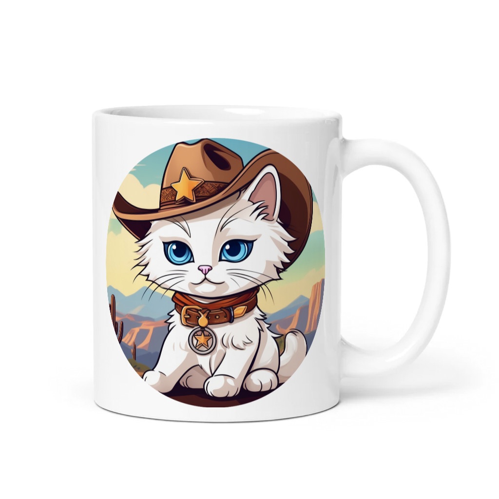 PugMug Custom White Ragdoll Cat Mug