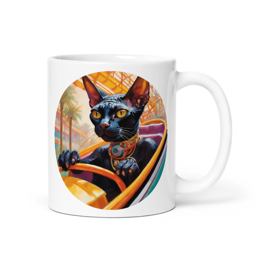 PugMug Custom Black Sphynx Cat Mug