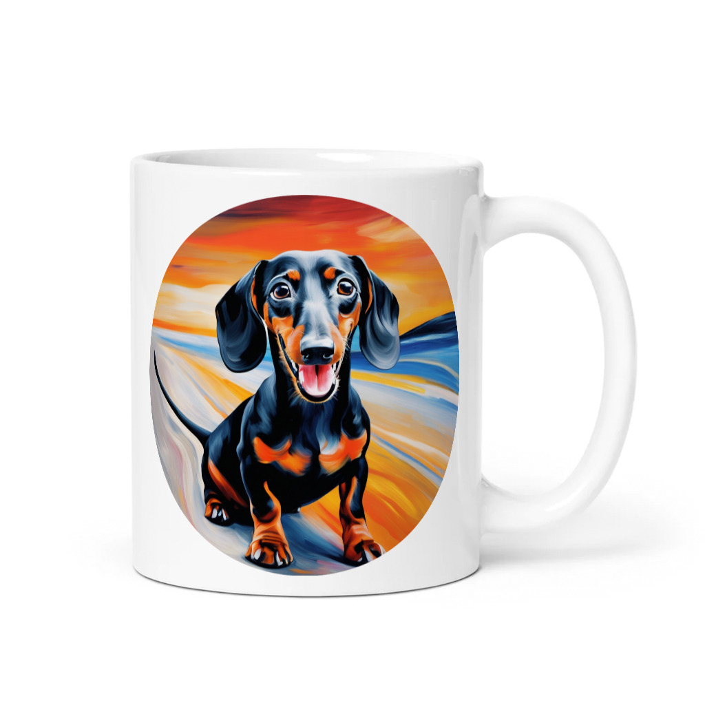 PugMug Custom Black Dachshund Mug
