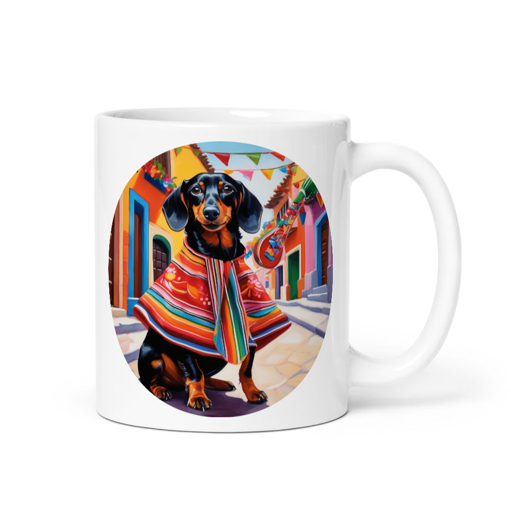 PugMug Custom Black Dachshund Mug