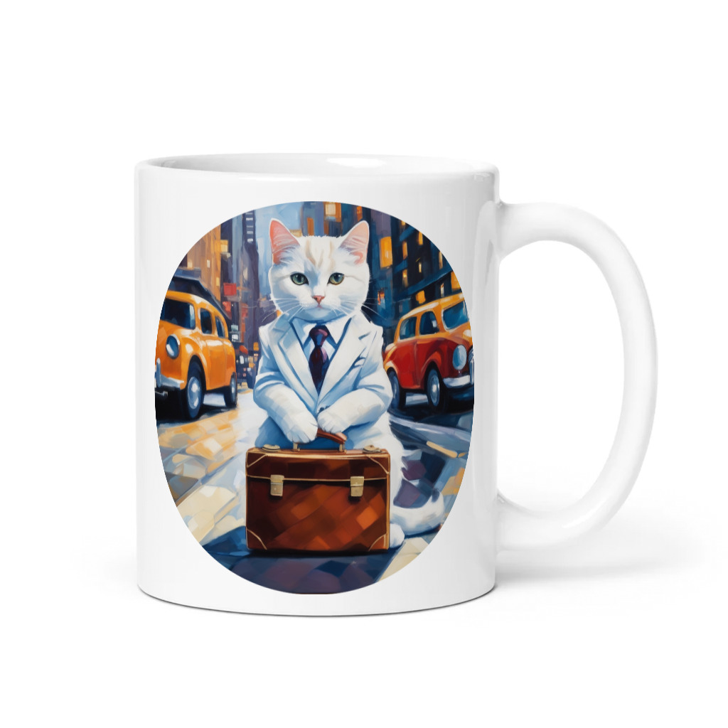PugMug Custom White Companion Cat Mug