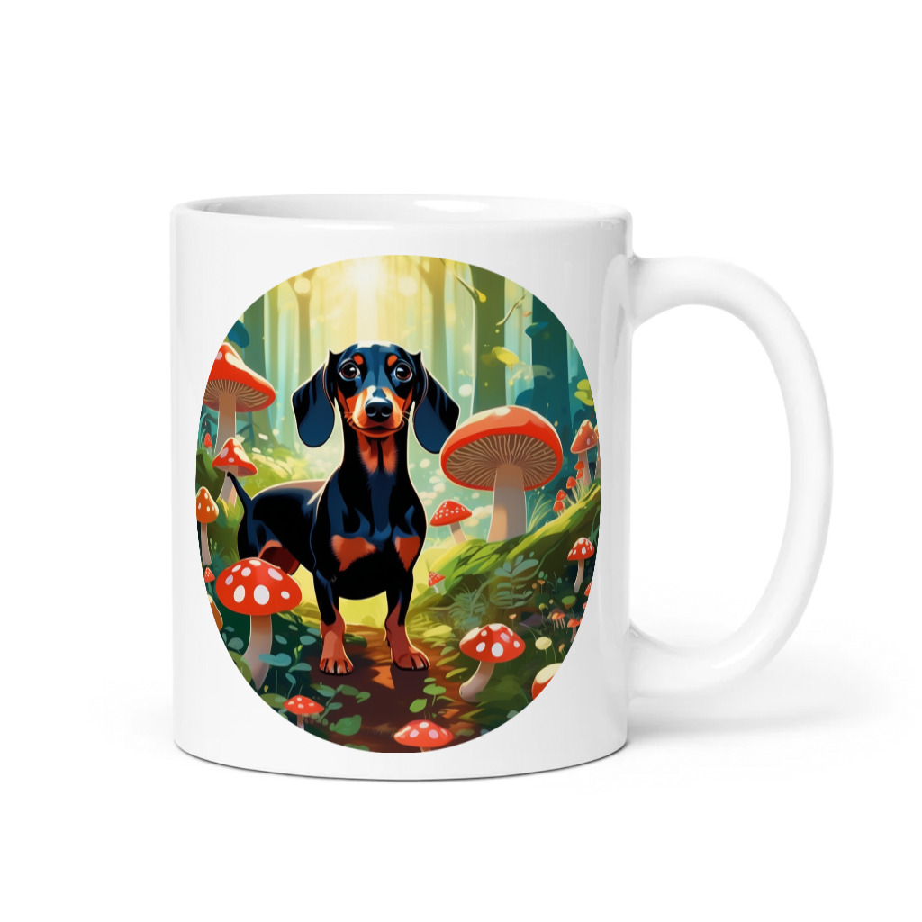 PugMug Custom Black Dachshund Mug