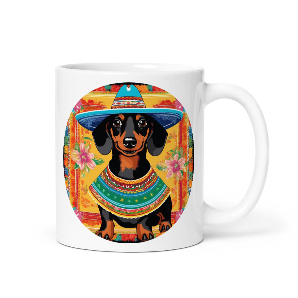 PugMug Custom Black Dachshund Mug