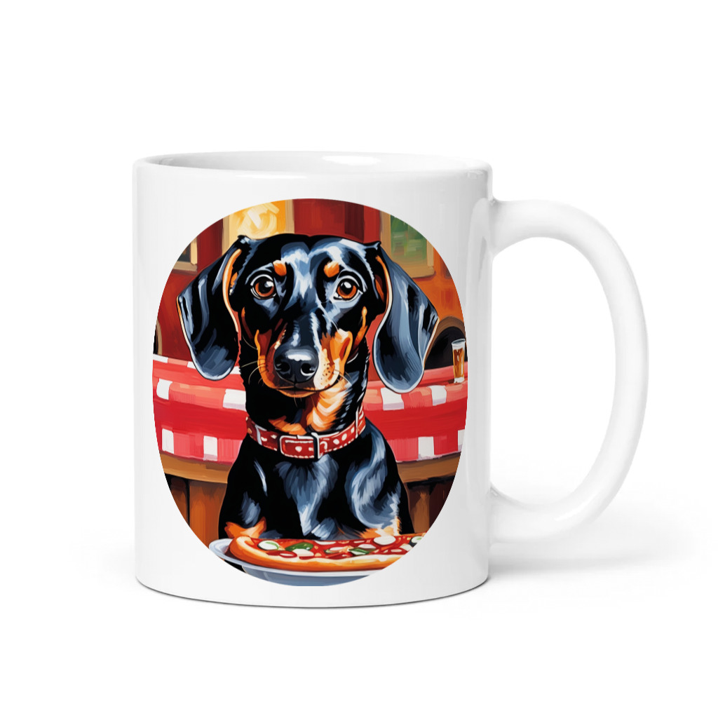 PugMug Custom Black Dachshund Mug