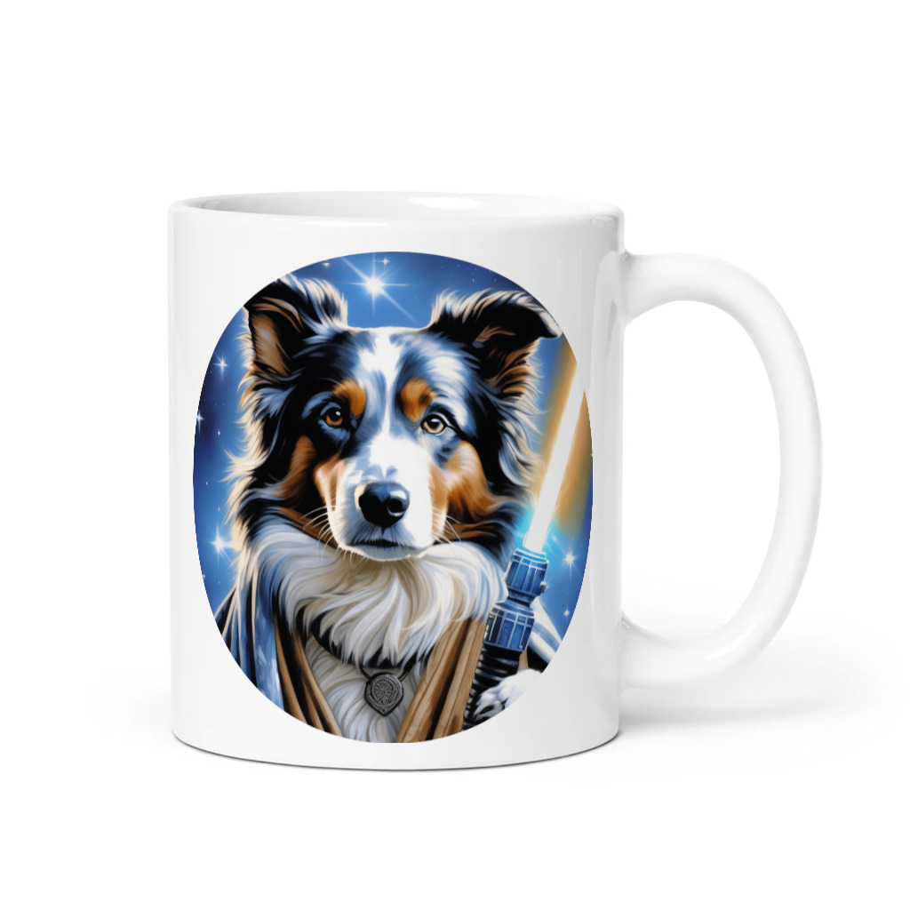 PugMug Custom Blue Merle Border Collie Mug