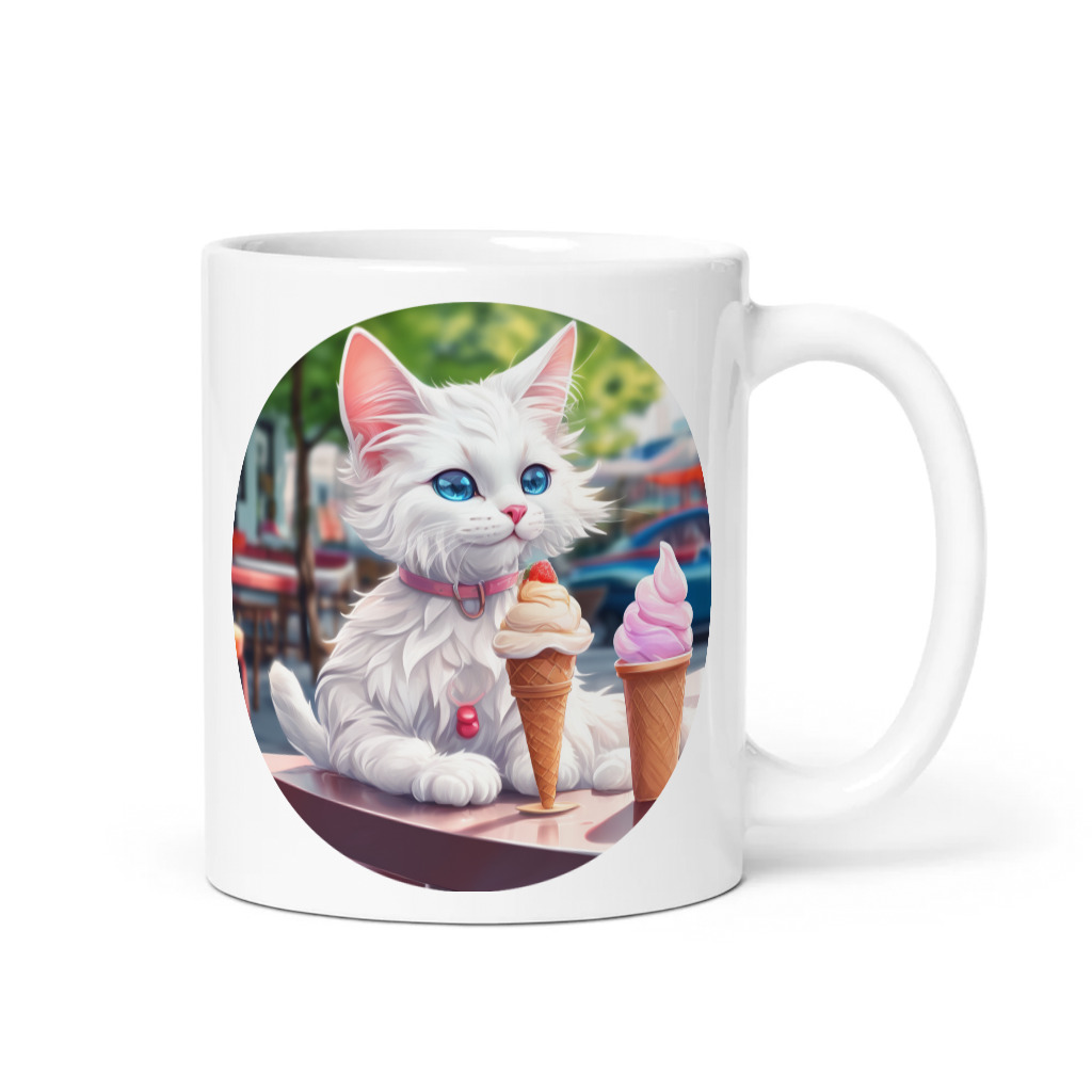 PugMug Custom White Companion Cat Mug