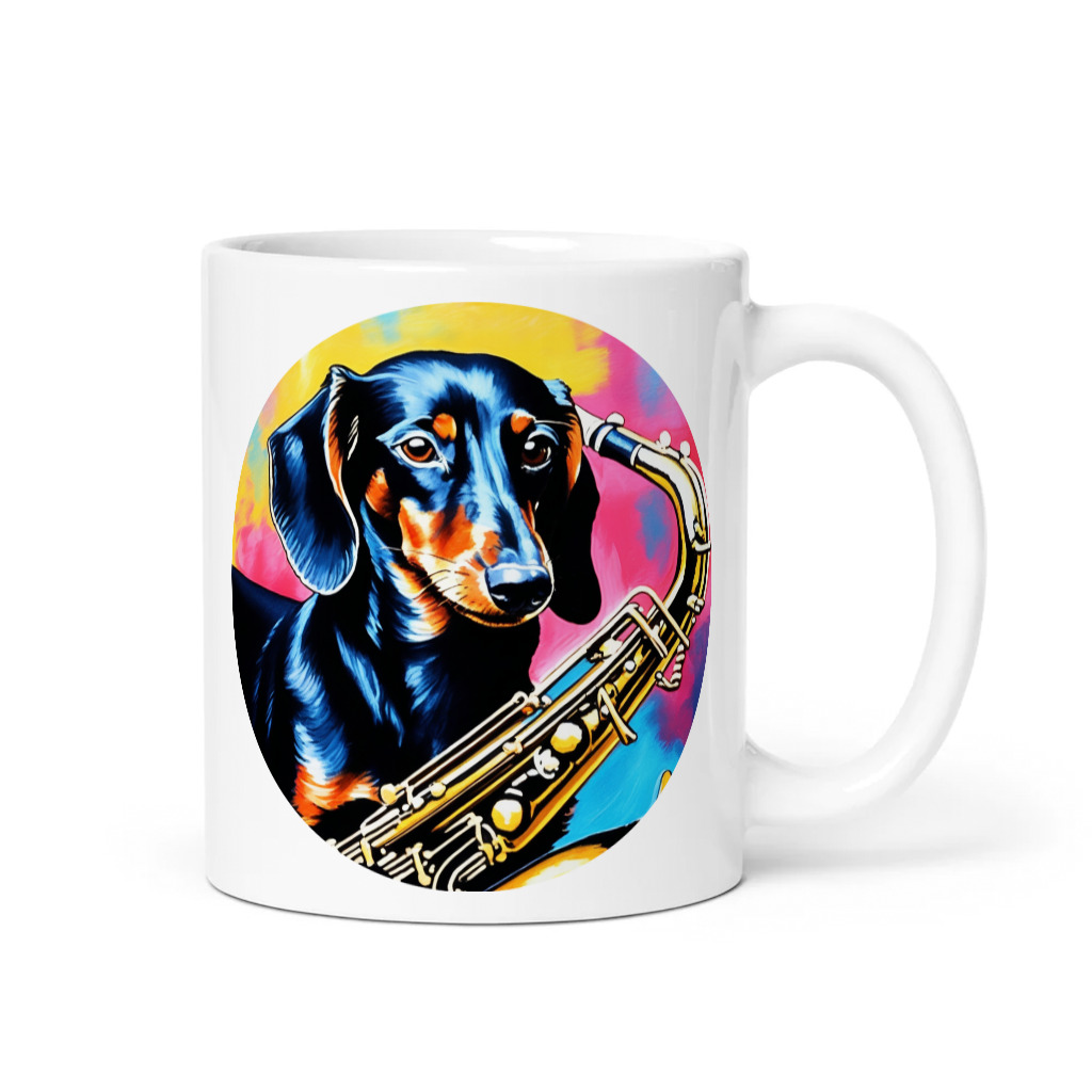 PugMug Custom Black Dachshund Mug