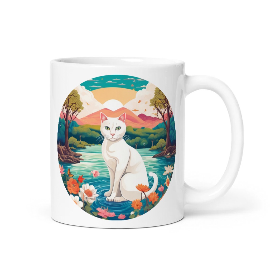 PugMug Custom White Companion Cat Mug