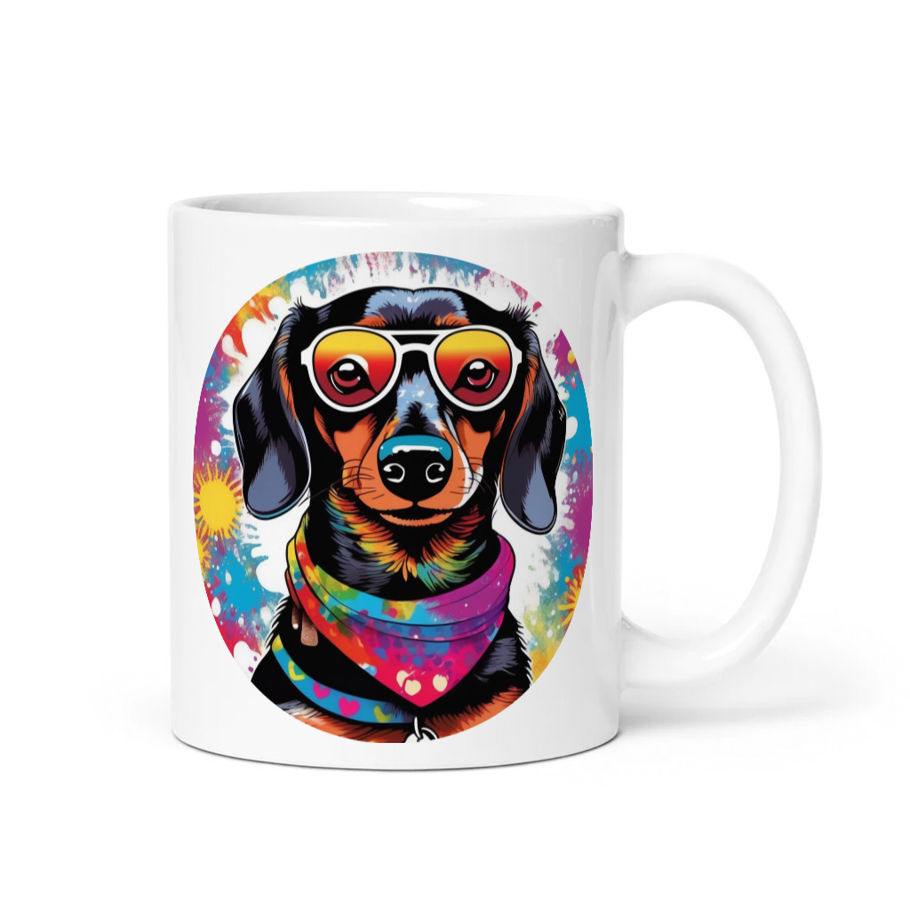 PugMug Custom Black Dachshund Mug