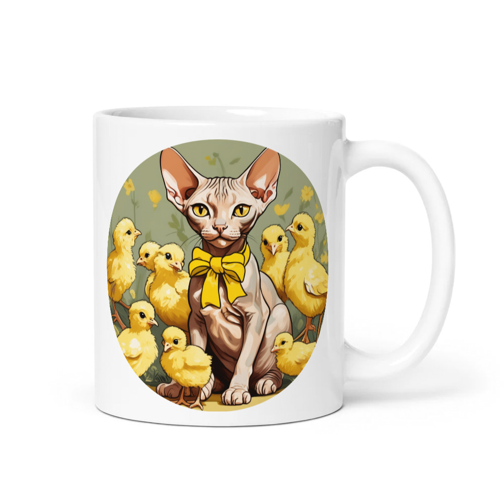 PugMug Custom Tabby Sphynx Cat Mug