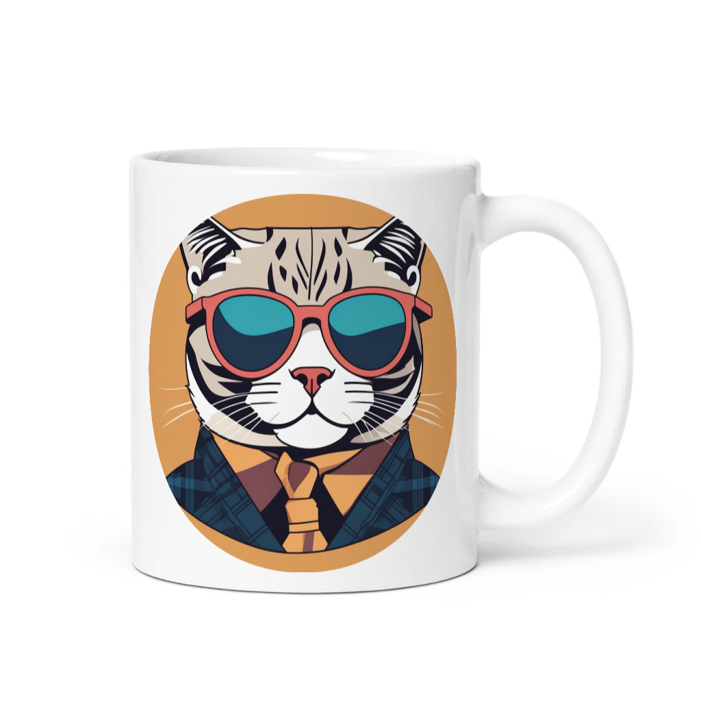PugMug Custom Tabby Scottish Fold Cat Mug