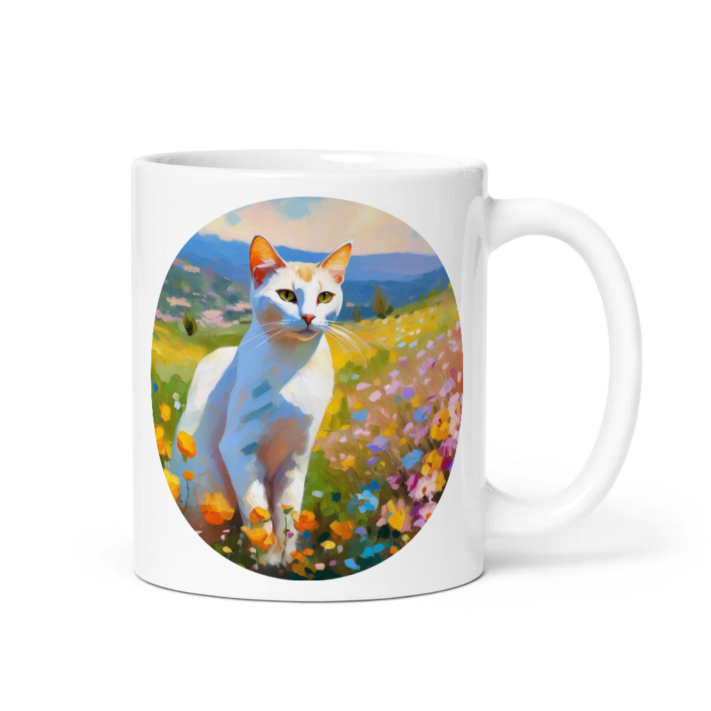 PugMug Custom White Abyssinian Cat Mug