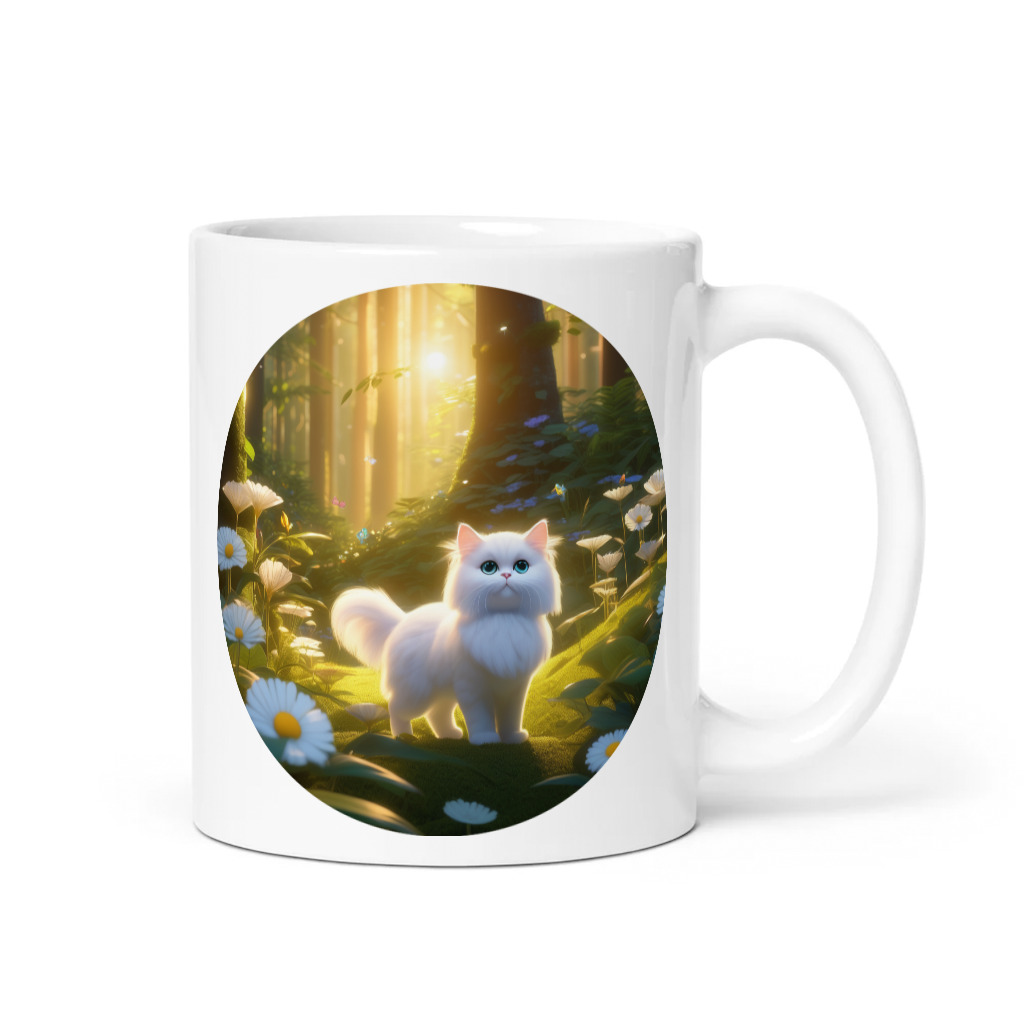 PugMug Custom White Persian Cat Mug