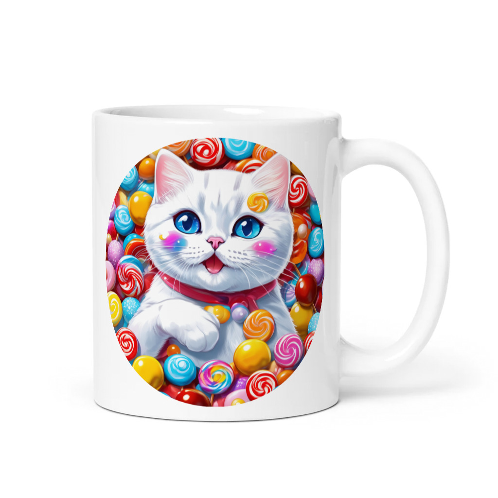 PugMug Custom White British Shorthair Cat Mug