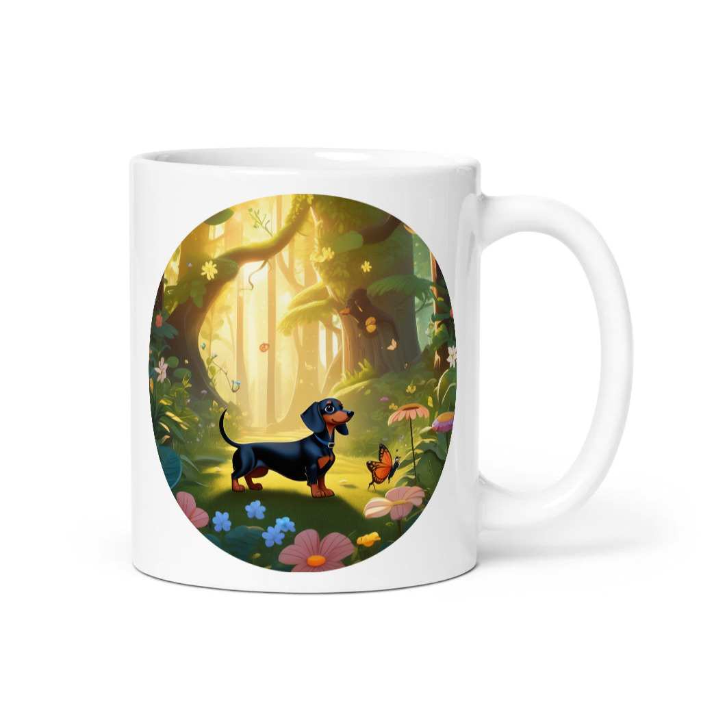 PugMug Custom Black Dachshund Mug