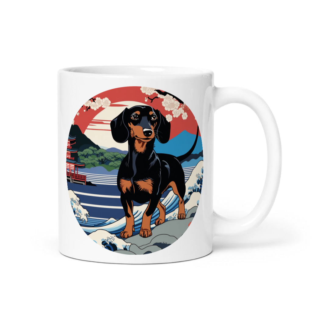 PugMug Custom Black Dachshund Mug