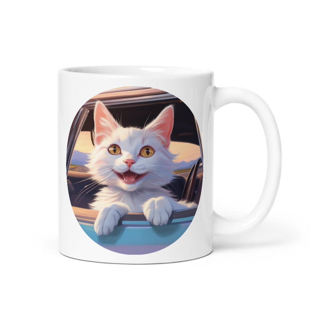PugMug Custom White Companion Cat Mug
