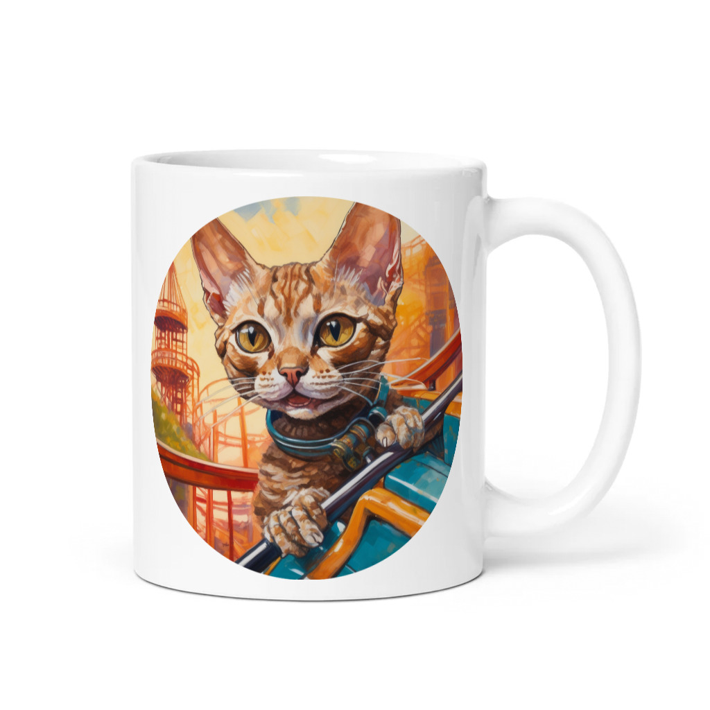 PugMug Custom Tabby Devon Rex Cat Mug