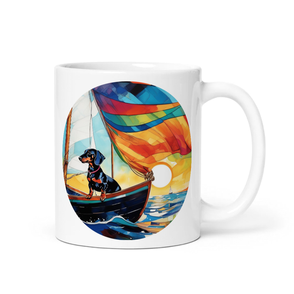 PugMug Custom Black Dachshund Mug