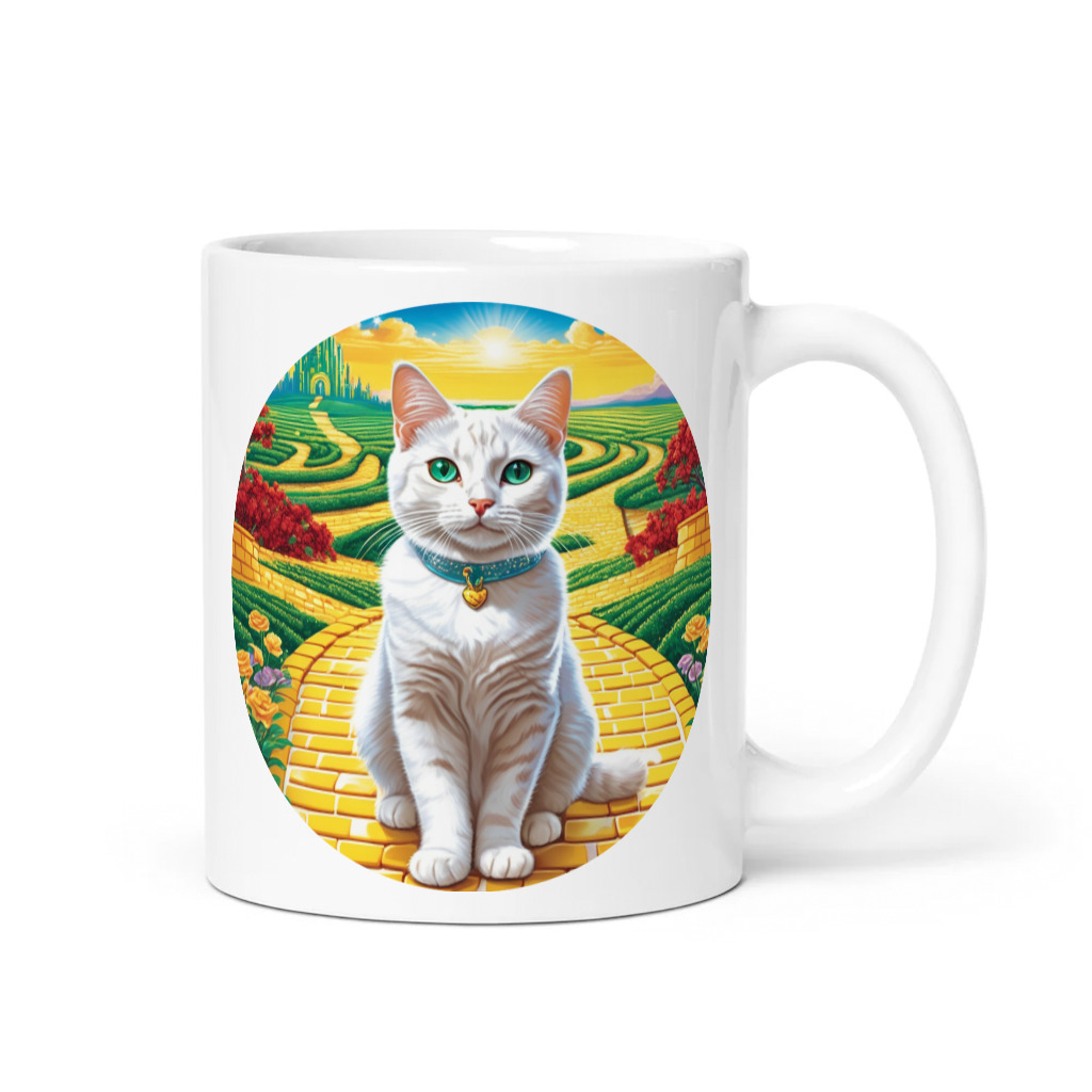 PugMug Custom White Companion Cat Mug