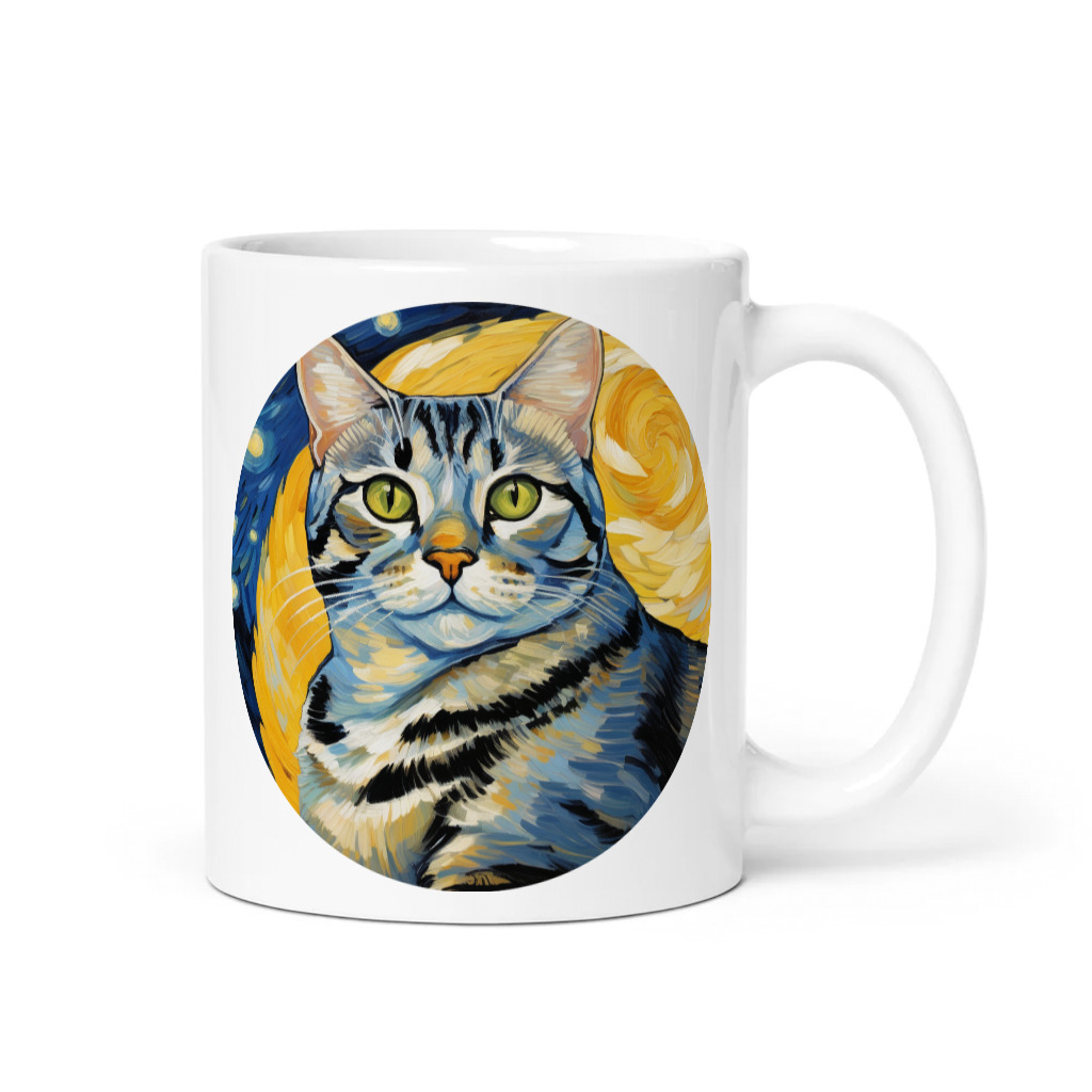PugMug Custom Tabby American Shorthair Cat Mug