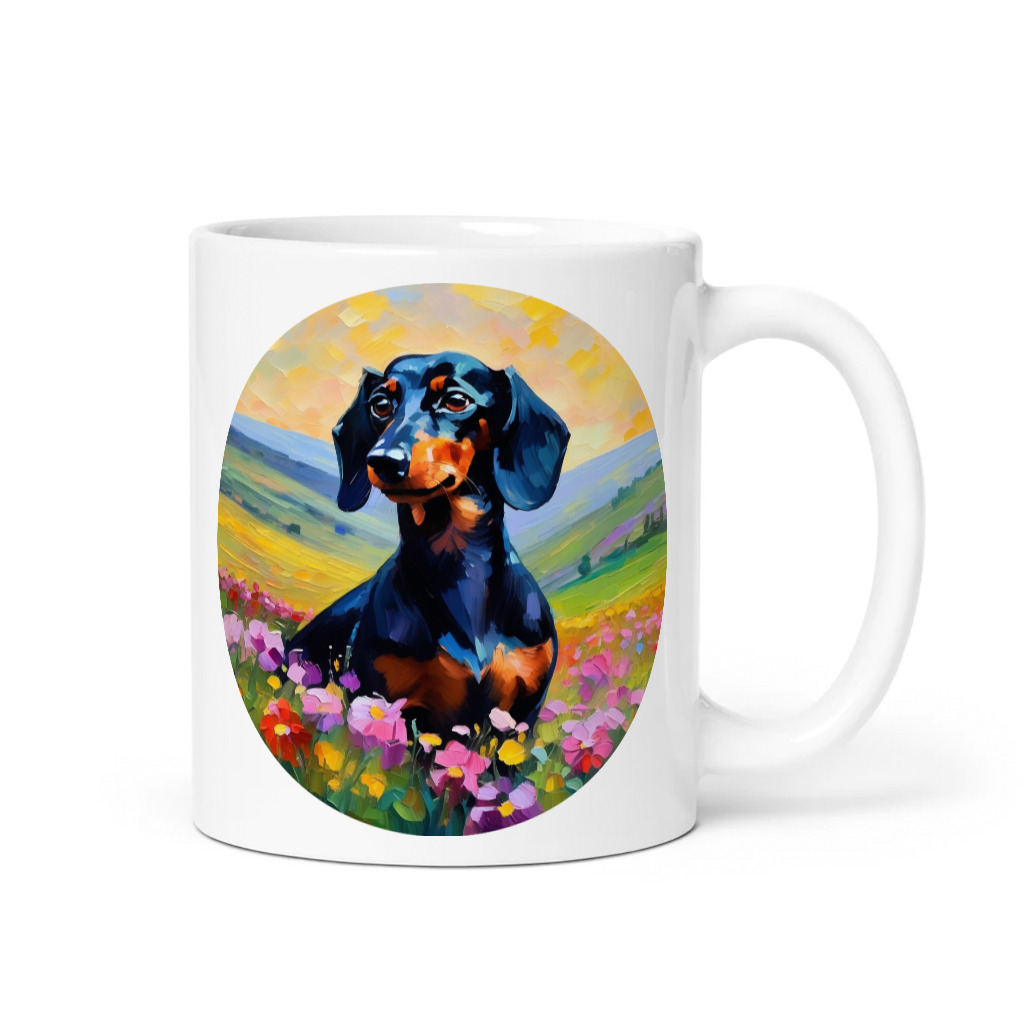 PugMug Custom Black Dachshund Mug