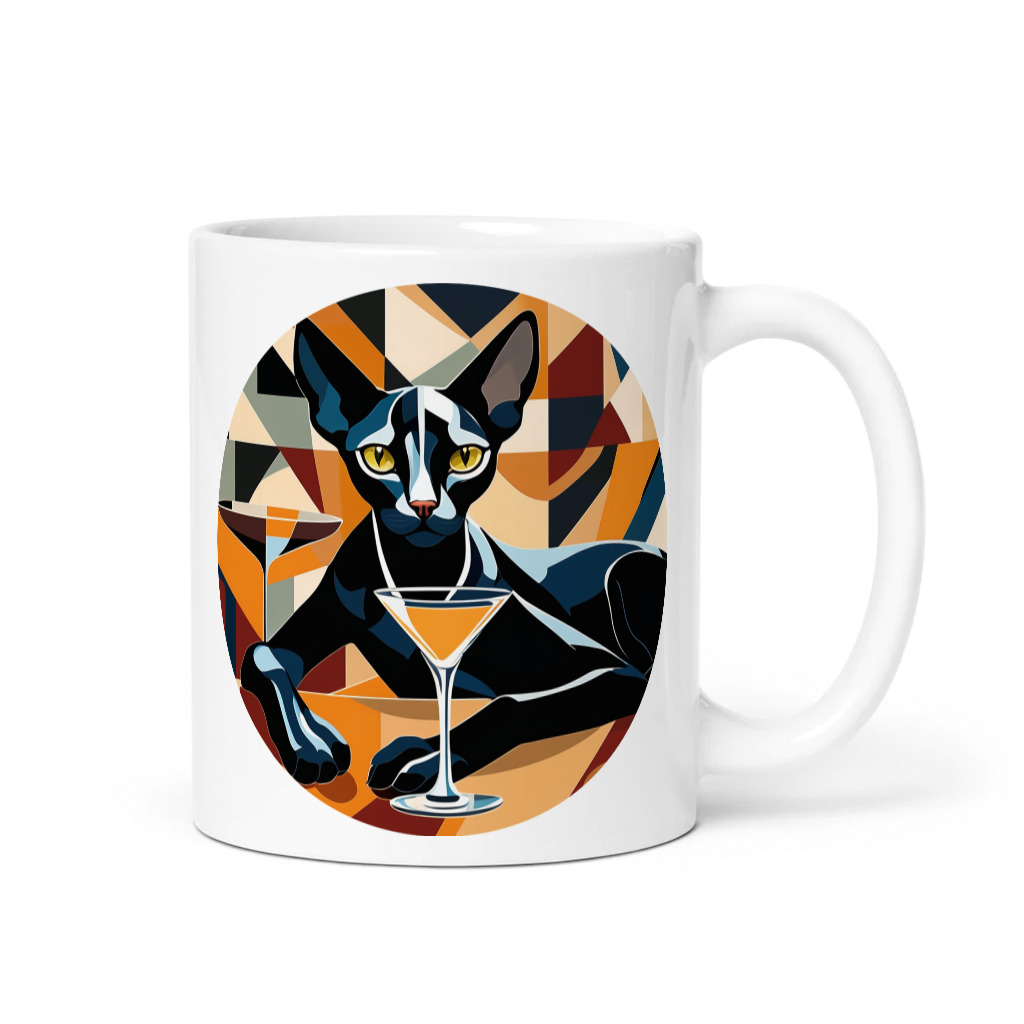 PugMug Custom Black Sphynx Cat Mug