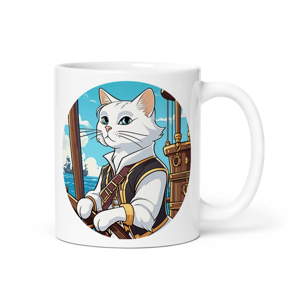 PugMug Custom White Companion Cat Mug