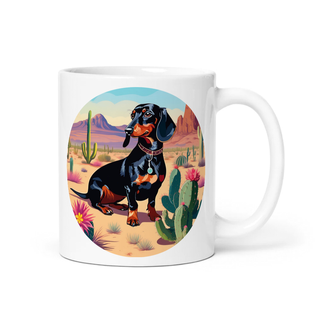 PugMug Custom Black Dachshund Mug