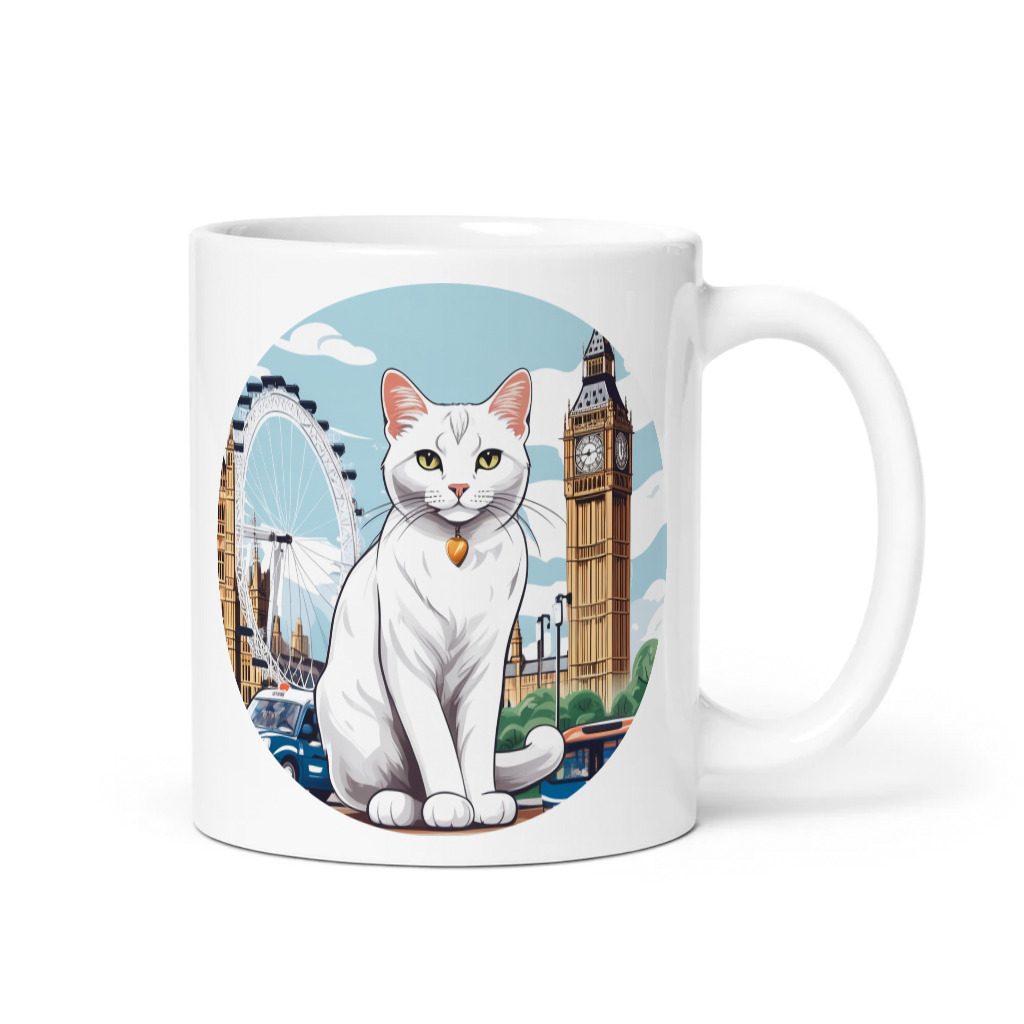 PugMug Custom White Companion Cat Mug