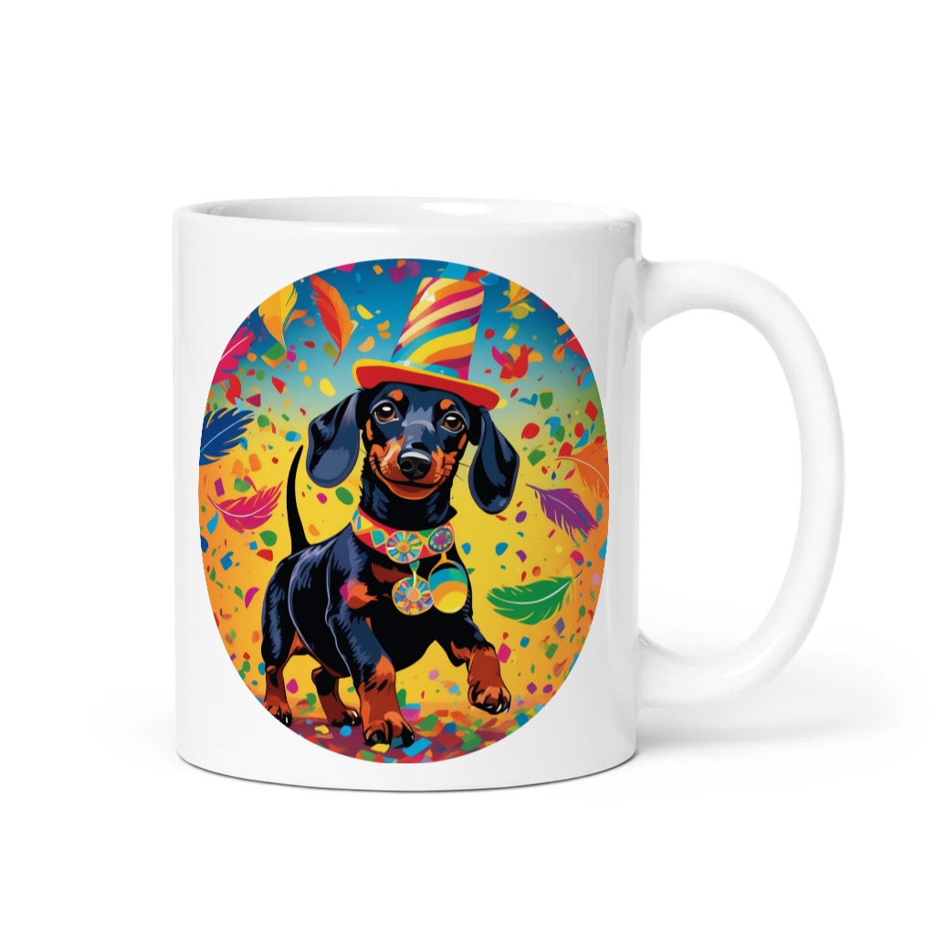 PugMug Custom Black Dachshund Mug