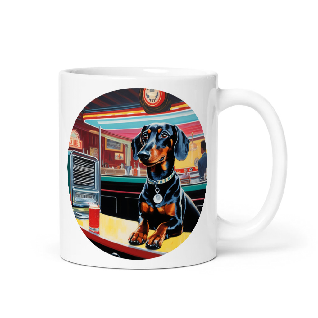 PugMug Custom Black Dachshund Mug