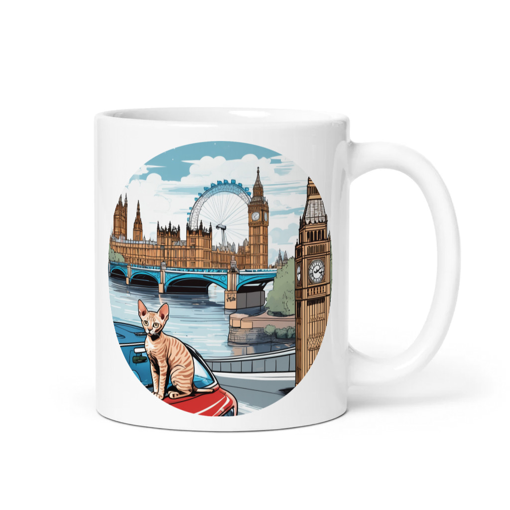 PugMug Custom Tabby Devon Rex Cat Mug