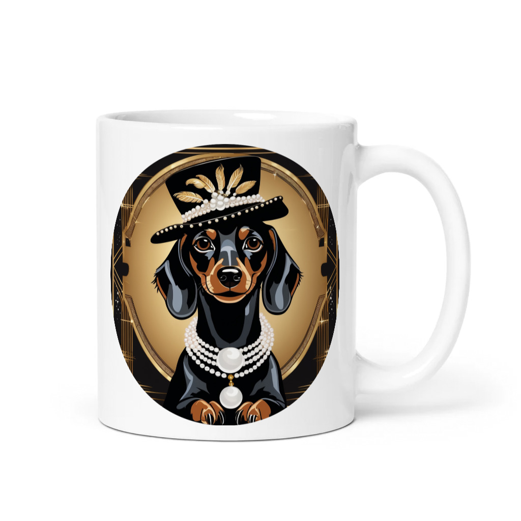 PugMug Custom Black Dachshund Mug