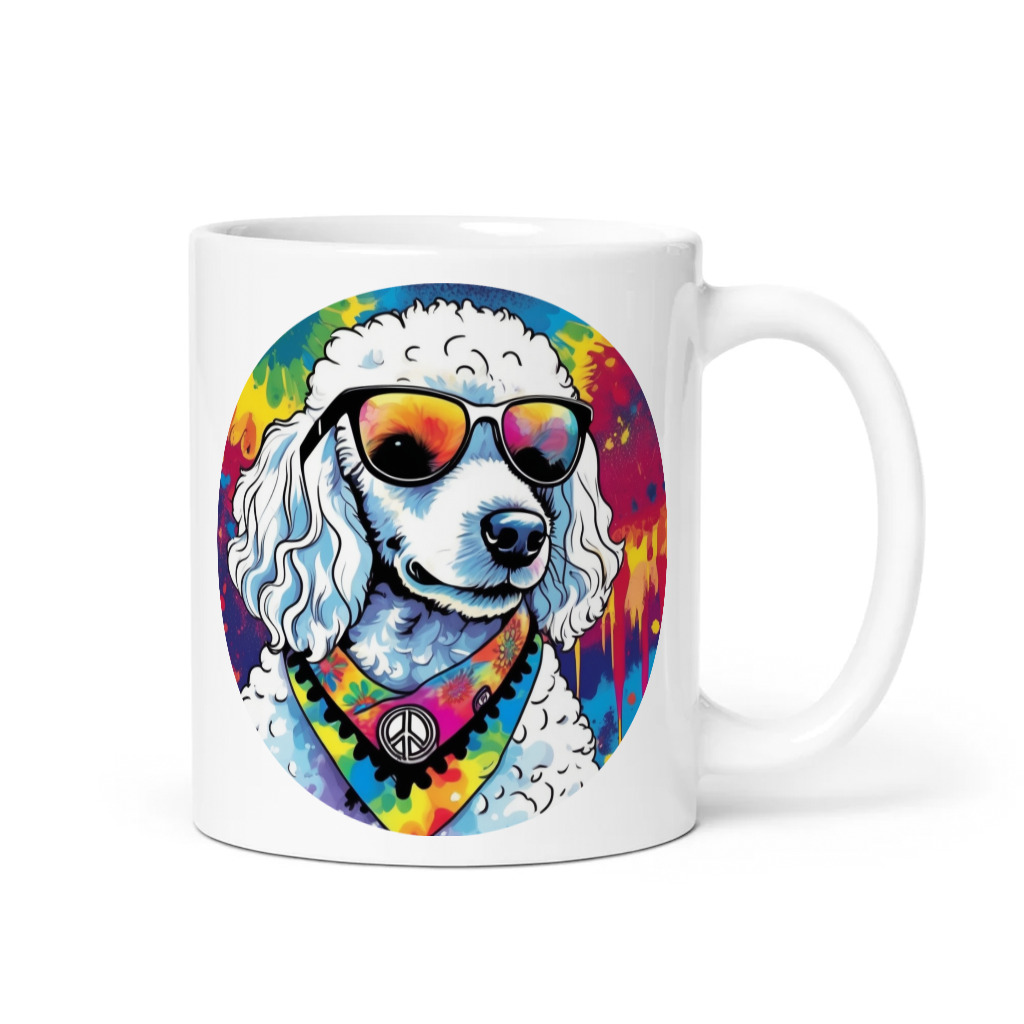 PugMug Custom White Poodle Mug